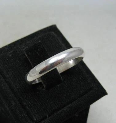 Genuine Sterling Silver Ring Plain Band 2.5mm Solid Hallmarked 925 Handmade - Image 1 of 4