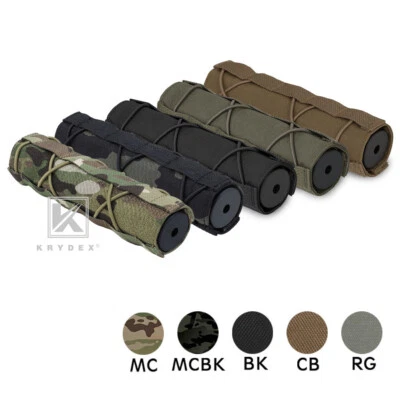 KRYDEX 18cm Silencer Cover Schalldämpfer Moderator Cover Sniper Airsoft Nylon