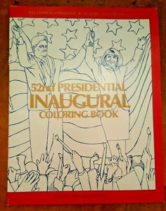 1993 "Kids for Clinton" Presidential Inaugural Coloring Book ~ NEAR MINT! - Picture 1 of 9