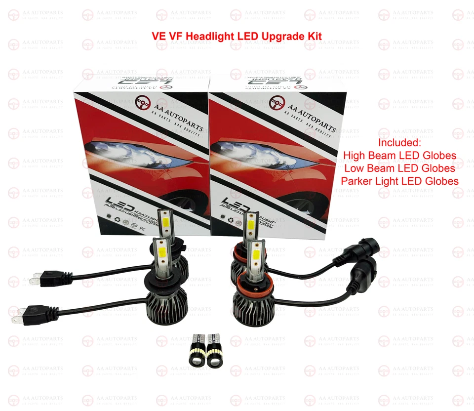 LED Bulb Globes Upgrade Kit Set 6PCS Holden Commodore VE VF SS SV6 SV8 Omega - image 1 of 4
