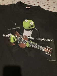 Kermit The Frog Unpigged T-Shirt XL Jim Henson Muppets Clapton Unplugged - Picture 1 of 6