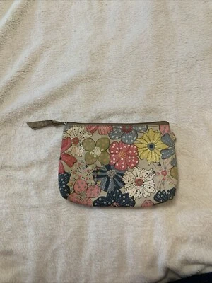Bolso pequeño de maquillaje Thirty One o bolso de cambio flores PB91 Foto 1 de 4
