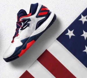 Adidas Crazylight Boost Low 2016 Olympic USA Basketball 7.5 Harden Shoes B49755 - Picture 1 of 9