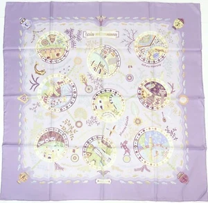 New Authentic Hermes Escales Mediterraneennes 100% Silk Shawl Scarf 35" - Picture 1 of 8