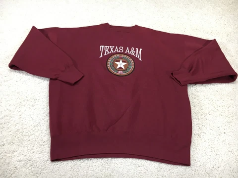 Vintage Texas A&M Aggies Sweater Mens Extra Large Red Sweatshirt Football 90s Cover