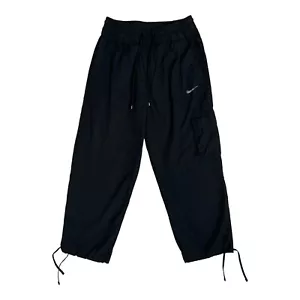Nike Sports Cargo Pants Ripstop Black Women's Small Baggy Y2K - Picture 1 of 8