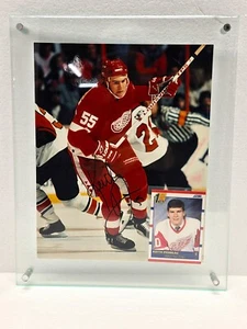 Kieth Primeau Autograph Photo w/Ungraded Rookie Card, in Acrylic Photo Frame - Picture 1 of 2