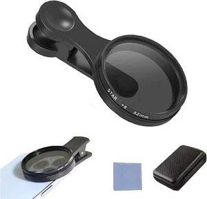 52mm Clip-On CPL Telefon Aparat Zestaw filtrów obiektywu, okrągły filtr polaryzacyjny - Zdjęcie 1 z 11