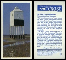The Low Lighthouse #38 Discovering Our Coast 1989 Brooke Bond Tea Card