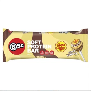 BSc x Chupa Chups Soft Protein Bar Choco Vanilla 12X 55g - Picture 1 of 1