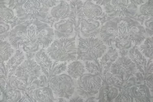 ZOFFANY CURTAIN FABRIC DESIGN "Visconte" 1.6 METRES LINEN BLEND DAMASK COLL - Picture 1 of 6