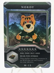 2021-22 Upper Deck MVP Hockey Nordy Mascot Card Minnesota Wild NHL #M-15 - Picture 1 of 2