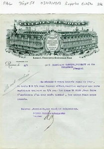 Dépt 51 - Reims Rue de Pouilly - Superbe Entête d'un Commerce du 03/07/1912 - Picture 1 of 1