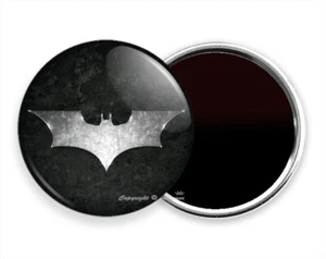 BATMAN DARK KNIGHT SUPER HERO LOGO EMBLEM SYMBOL FRIDGE REFRIGERATOR NOTE MAGNET - Picture 1 of 1