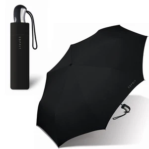 ESPRIT schwarz black Herren Regenschirm umbrella Taschenschirm auf zu automatic - Imagen 1 de 3