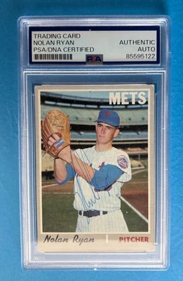 Tarjeta de béisbol 1970 Topps Nolan Ryan autografiada PSA autenticada Foto 1 de 2