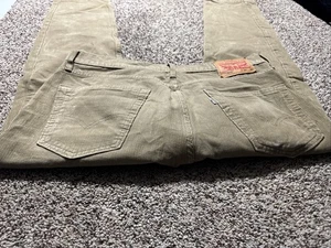 LEVI'S 502 REGULAR TAPER MEN'S JEANS SIZE 34X30 BROWN CORDUROY - Picture 1 of 4