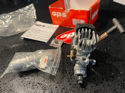 OPS .12 Nitro R/C Pull Stater Racing Car Engine & Muffler - Image 1 of 4