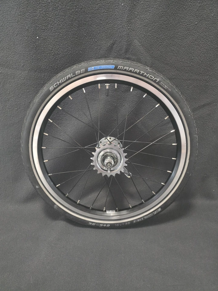 Faltrad Hinterrad 16 Zoll Shimano NEXUS 3 GANG 35-349 Rücktrittbremse Klapprad  - Bild 1 von 4