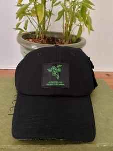 Razer Xanthus 6 Panel Hat Sold Out Limited Edition Htf Rare Black/green . NWOT - Picture 1 of 11
