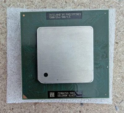 Modified Intel Celeron 1300MHz SL6C7 socket 370 Tualatin CPU 440BX - Image 1 of 2