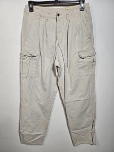 Vintage Eddie Bauer Men's Cargo Pants Tan 34X34 Workwear - Picture 1 of 24