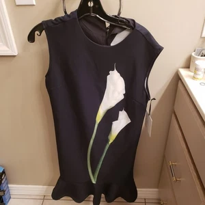 **** NEU? Victoria Beckham Target Damenkleid schwarz Medium Calla Lily - Bild 1 von 4