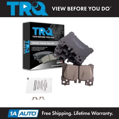 TRQ Rear Brake Pads Ceramic For 2018-2020 Lexus LC500 LC500h LS500 2019 LS500h - Image 1 of 4