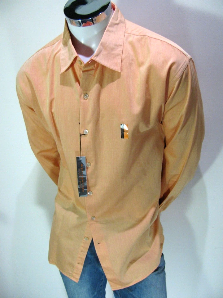 Metropolitan Shirt Mens XXL Iridescent Cotton Button Up Long Sleeve Oxford $50 - Image 1 of 4