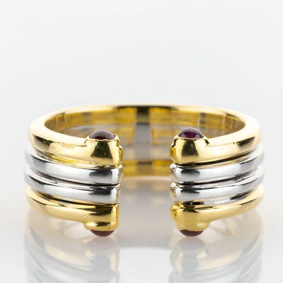 18k gold ring with rubies - Image 1 of 4