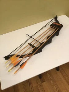 Golden Eagle Brave Youth Compound Bow RH w/Quiver 4 Wood Arrows - Picture 1 of 7