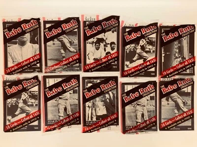 Lot of 10 1992 Megacards "The Babe Ruth Collection" Unopened 10-card Packs - Image 1 of 2