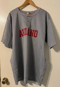 Wilson USA MADE Mesh Baseball JerseyShirt XXL Polyester Mesh Tshirt - Gray - S15 - Picture 1 of 3