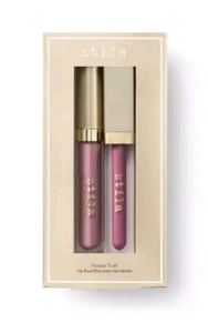 BNIB STILA Naked Truth Lip Duo, Liquid Lipstick & Gloss Gift Set BACI & SYNERGY - Picture 1 of 6
