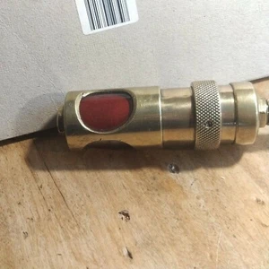 2.1 Cockpit Lampe Tachobeleuchtung Rot Dashboard Boot boat EX Brass Messing.  - Picture 1 of 11