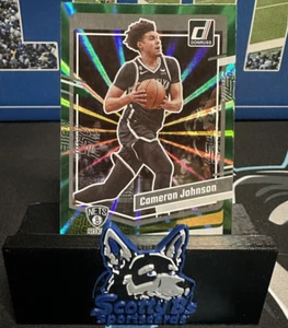 2023-24 Panini Donruss - Holo Green Laser #165 Cameron Johnson - Nets - Picture 1 of 3