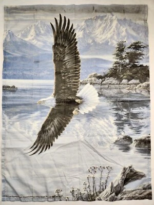 De colección Águila Calva Altísima Montaña Lago 28 x 40 Decorativa Jardín Bandera Patio Casa Foto 1 de 4