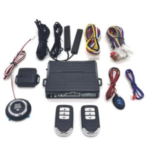 Keyless Entry Engine Start Alarm System Push Button Remote Starter Stop Black×1 - Picture 1 of 11