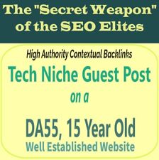 Premium SEO Guest Post on my DA50+ Tech Blog with Dofollow backlink