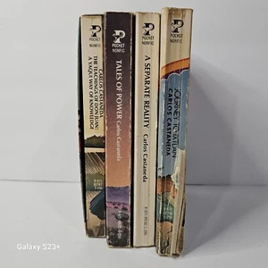 Carlos Castaneda Pocket 4 Book Box Set Paperback Vintage Don Juan READ - Picture 1 of 14