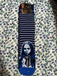 M3GAN You Should Probably Run Horror Crew Socks 2 Pair Men 8-12 Black Blue NEW - Picture 1 of 3