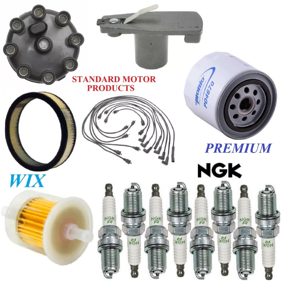 Kit de afinación filtros tapa bujías cable para Chrysler Cordoba V8; 6,6 L 1977-1978 Foto 1 de 1