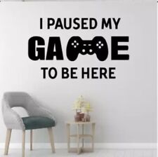 Video Game Themed Wall Decal Kids Game Room Door Sticker Birthday Gift Ideas