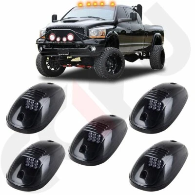 5x Cab Marker Roof Light Amber 9 LED For Dodge Ram 3500 2013 - 2018 bright - Image 1 of 4