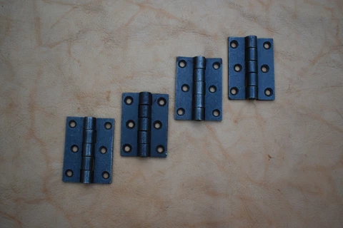vintage cast iron door gate hinges handmade iron hinges head burn rusty 4 PCS Cover