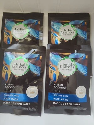 Herbal Essences bio:renew Hydrate Coconut Milk Sulfate Free Hair Masks 4 Masks - Image 1 of 3