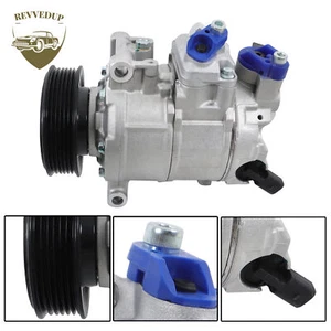 AIR CON AC COMPRESSOR 8K0260805 FOR AUDI A4 A4 ALLROAD B8 A5 A6 Q5 1.8 2.0 08-16 - Picture 1 of 10