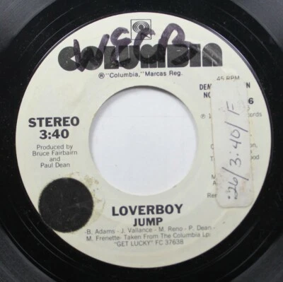 Rock Promo 45 Loverboy - Jump / Jump Sur Columbia - Photo 1/2