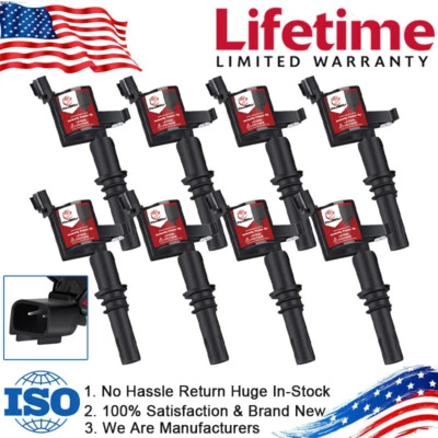 8x Ignition Coils For Ford F-150 2004-2008 Lincoln Navigator 5.4 4.6L V8 DG511 — 第 1/4 张图片