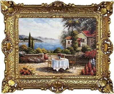Beautiful Painting 56x46cm By. For Colbert-Haus At Sea Antique Baroque Framed - Image 1 of 3